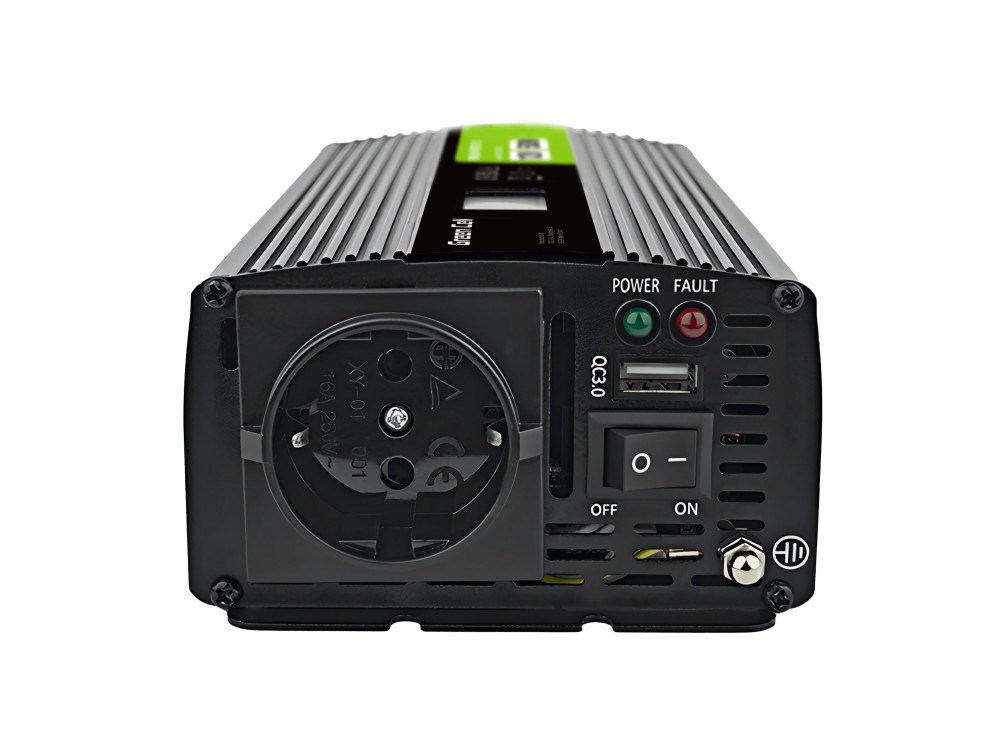 Green Cell PowerInverter LCD 12V 500W/10000W car inverter with display - pure sine wave