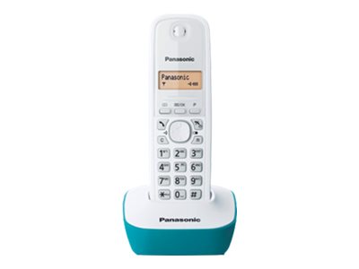 Panasonic, Cordless phone, KX-TG1611FXC, Built-in display, Caller ID, White, Conference call, Wireless connection