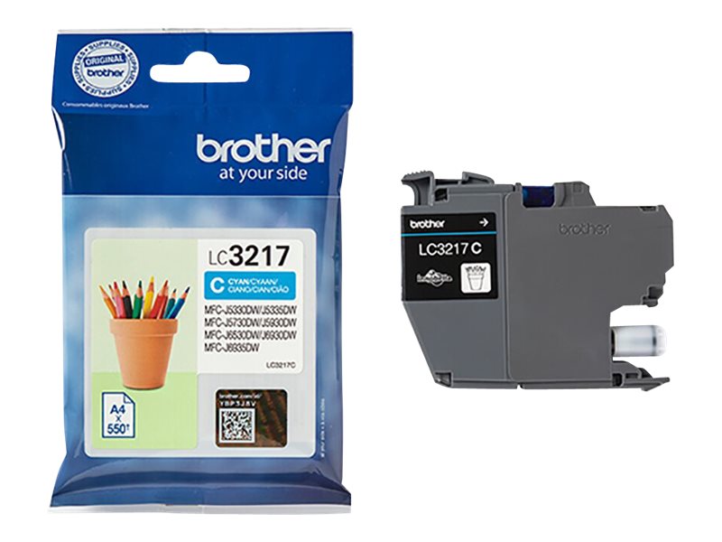 BROTHER LC-3217C Ink Cyan (550 pages)