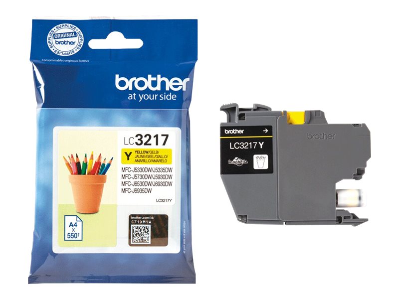 BROTHER LC-3217Y Ink Yellow 550 pages