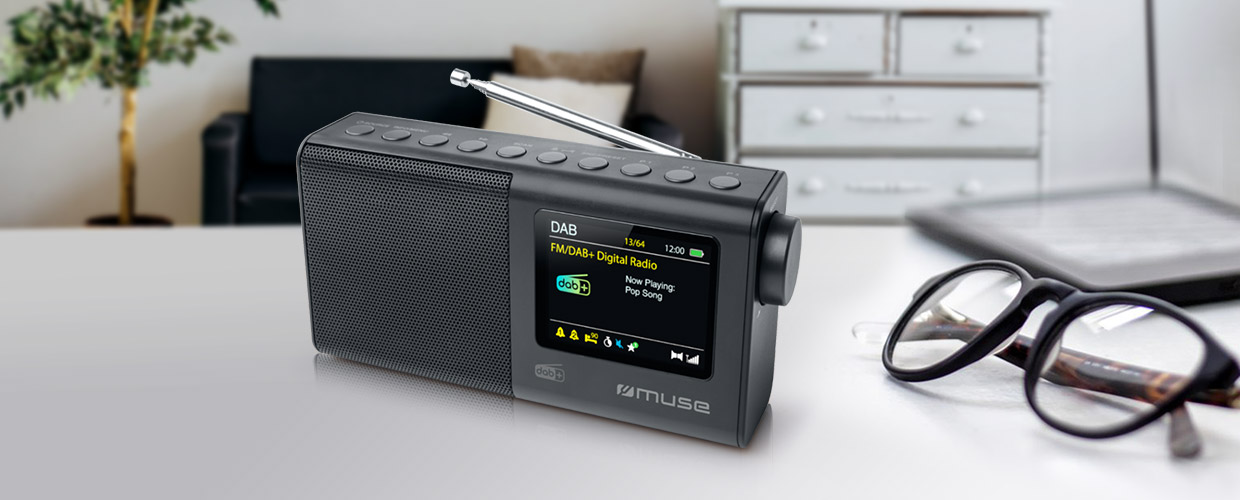 Muse, Portable Radio, M-117 DB, AUX in, Black, Portable, FM, DAB/DAB+