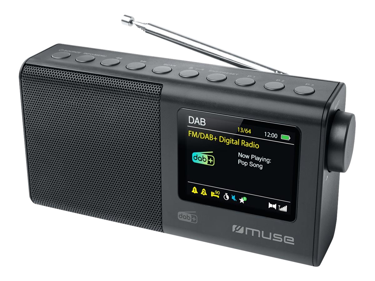 Muse, Portable Radio, M-117 DB, AUX in, Black, Portable, FM, DAB/DAB+