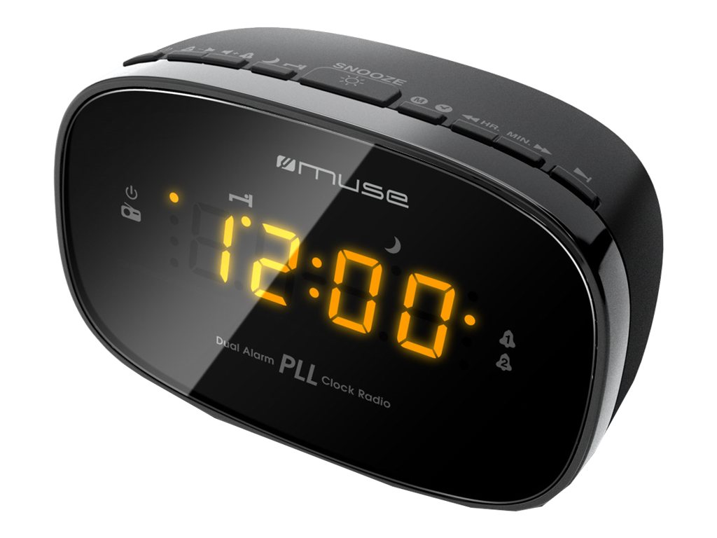 Muse, Clock radio PLL, M-150CR, Alarm function, Black