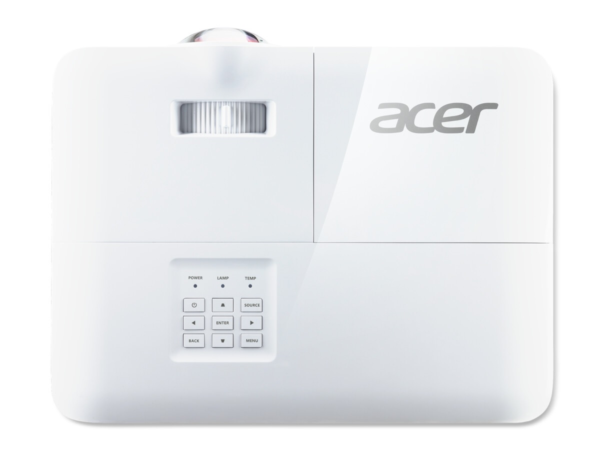 Acer, S1386WHn, WXGA (1280x800), 3600 ANSI lumens, White, Lamp warranty 12 month(s)