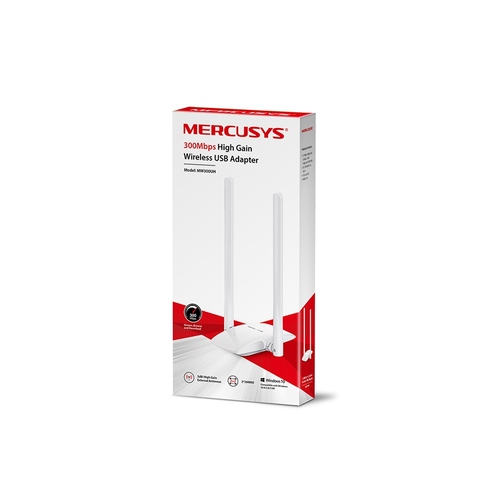 Mercusys, High Gain Wireless USB Adapter, MW300UH