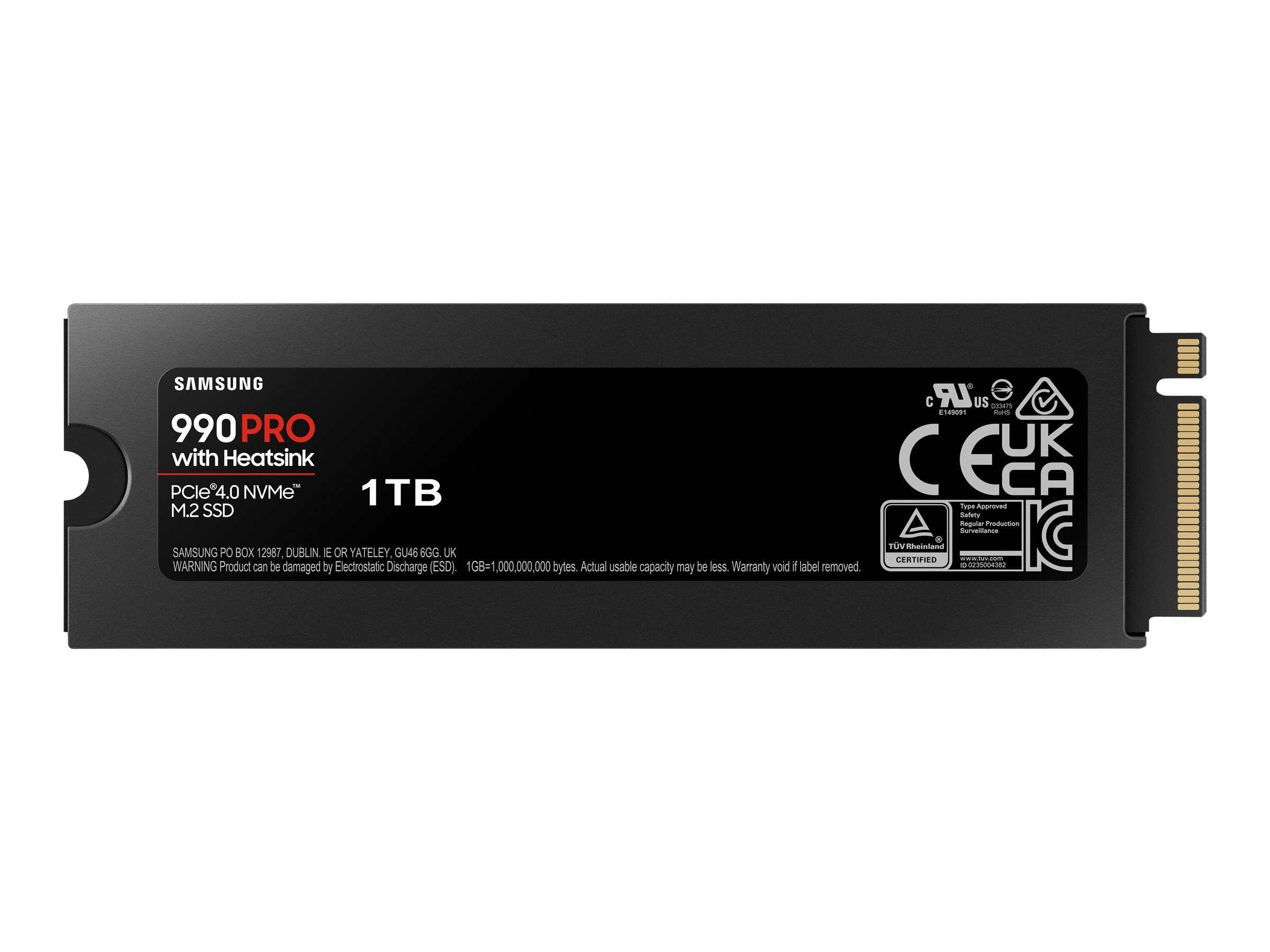 M.2 1TB Samsung 990 PRO Heatsink NVMe PCIe 4.0 x 4 retail