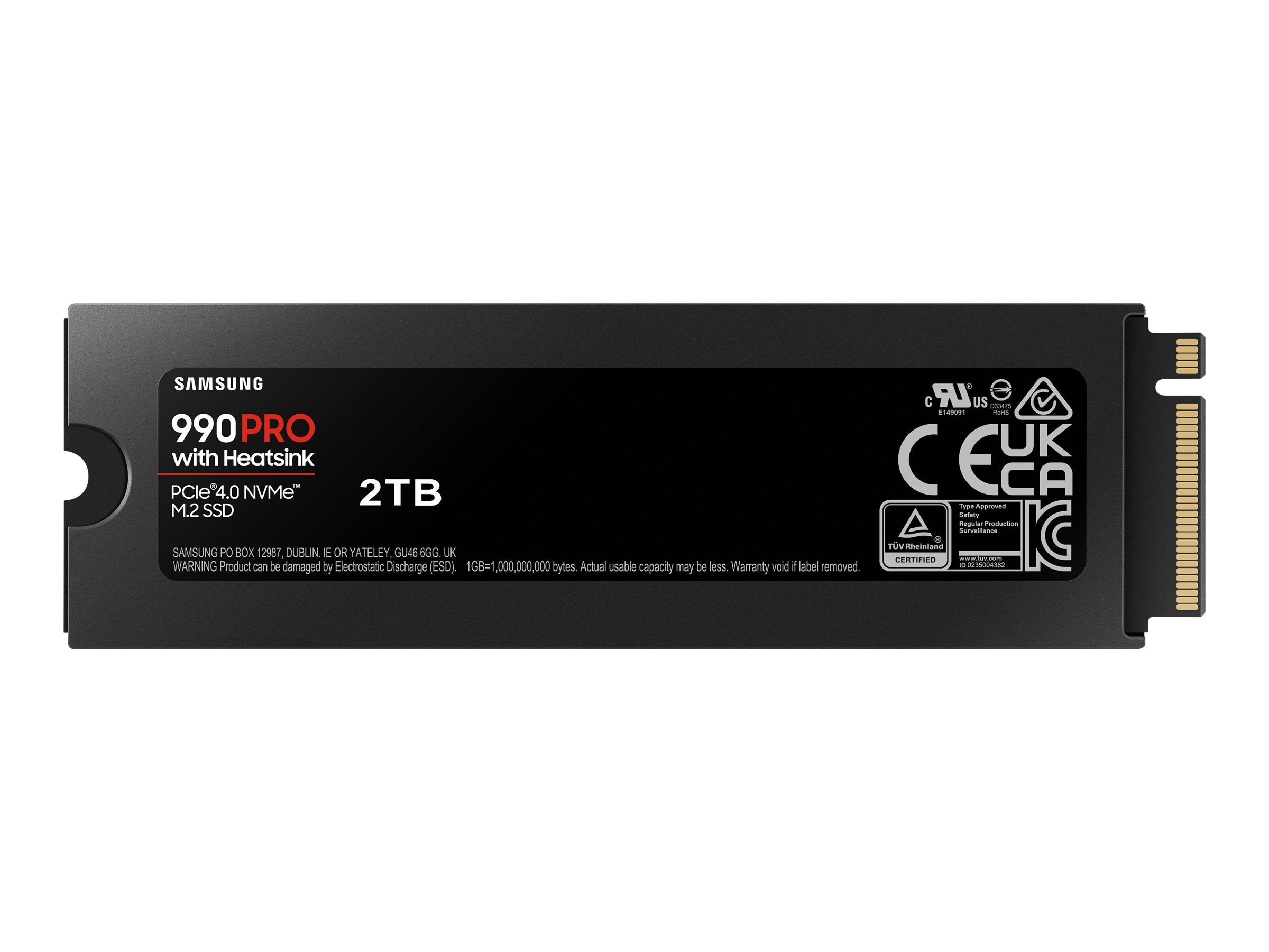 M.2 2TB Samsung 990 PRO Heatsink NVMe PCIe 4.0 x 4 retail