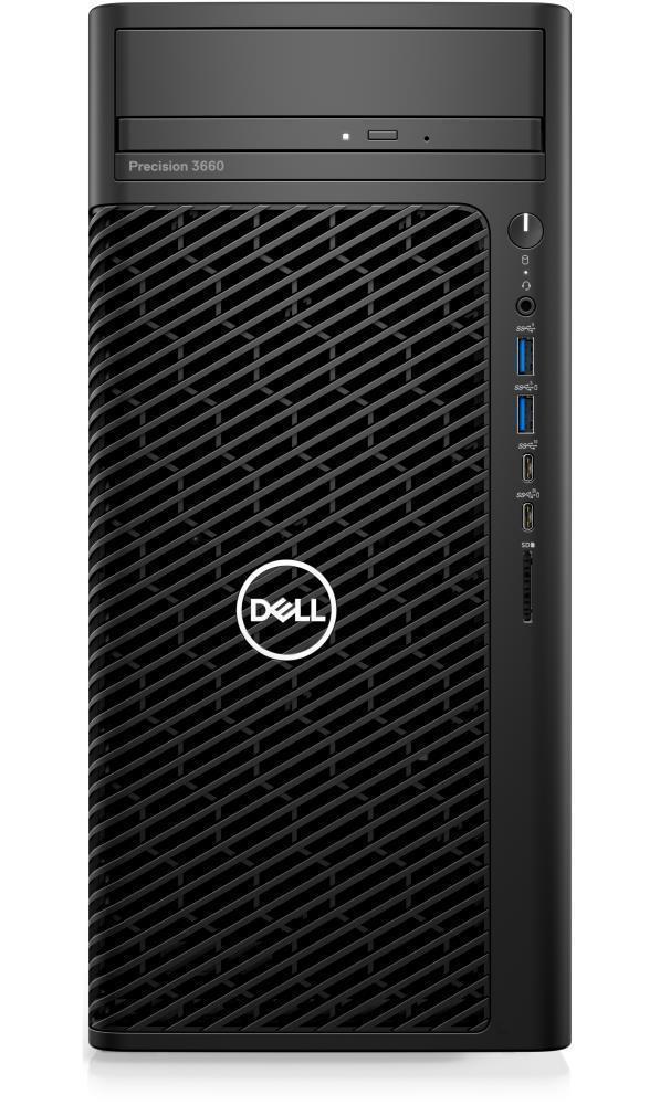 DELL PC, Precision, 3660, Business, Tower, CPU Core i7, i7-13700, 2100 MHz, RAM 16GB, DDR5, 4400 MHz, SSD 512GB, Graphics card Nvidia T400, 4GB, Windows 11 Pro, Colour Black, N104P3660MTEMEA_NOKEY