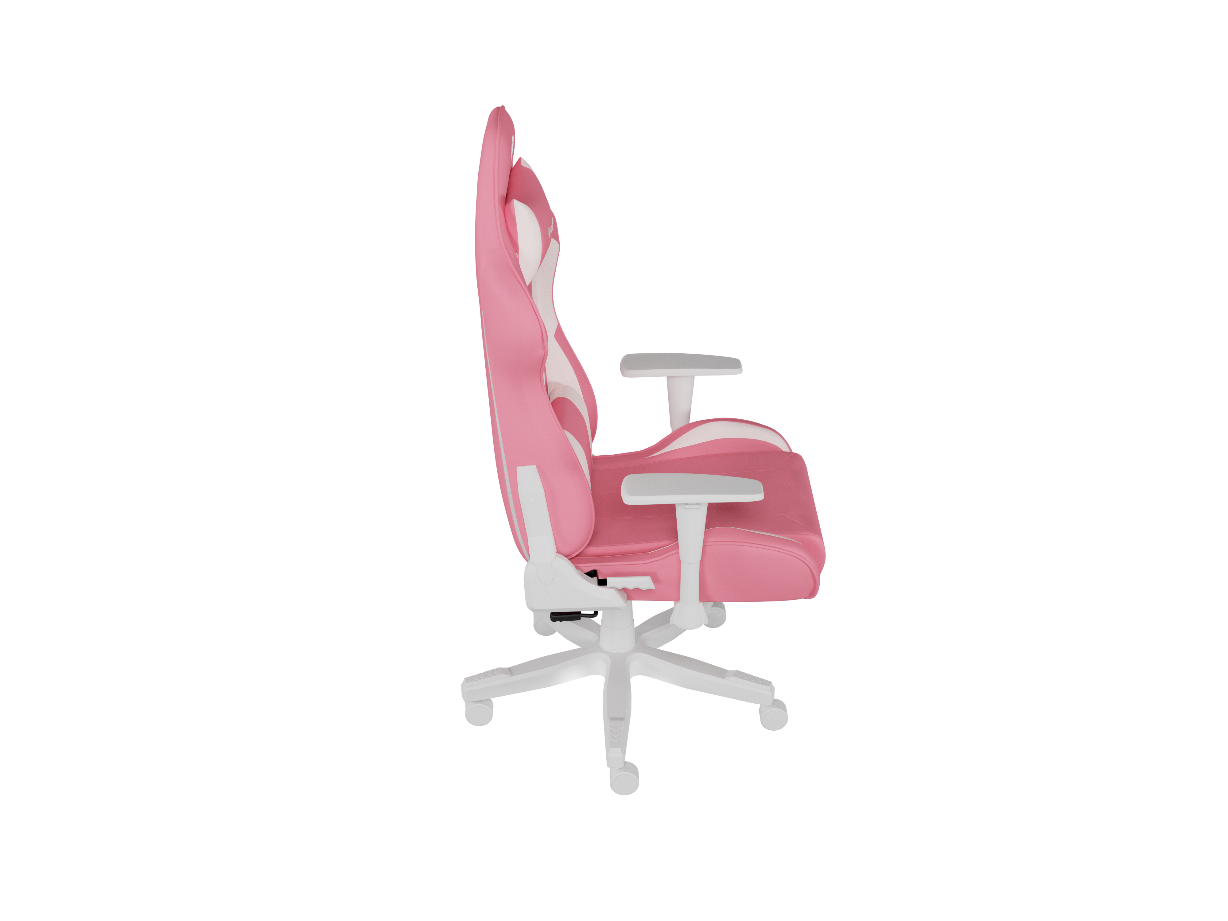 Genesis mm, Backrest upholstery material: Eco leather, Seat upholstery material: Eco leather, Base material: Nylon, Castors material: Nylon with CareGlide coating, Pink/White