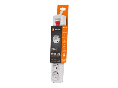 NATEC Surge protector Bercy 400 1.5m