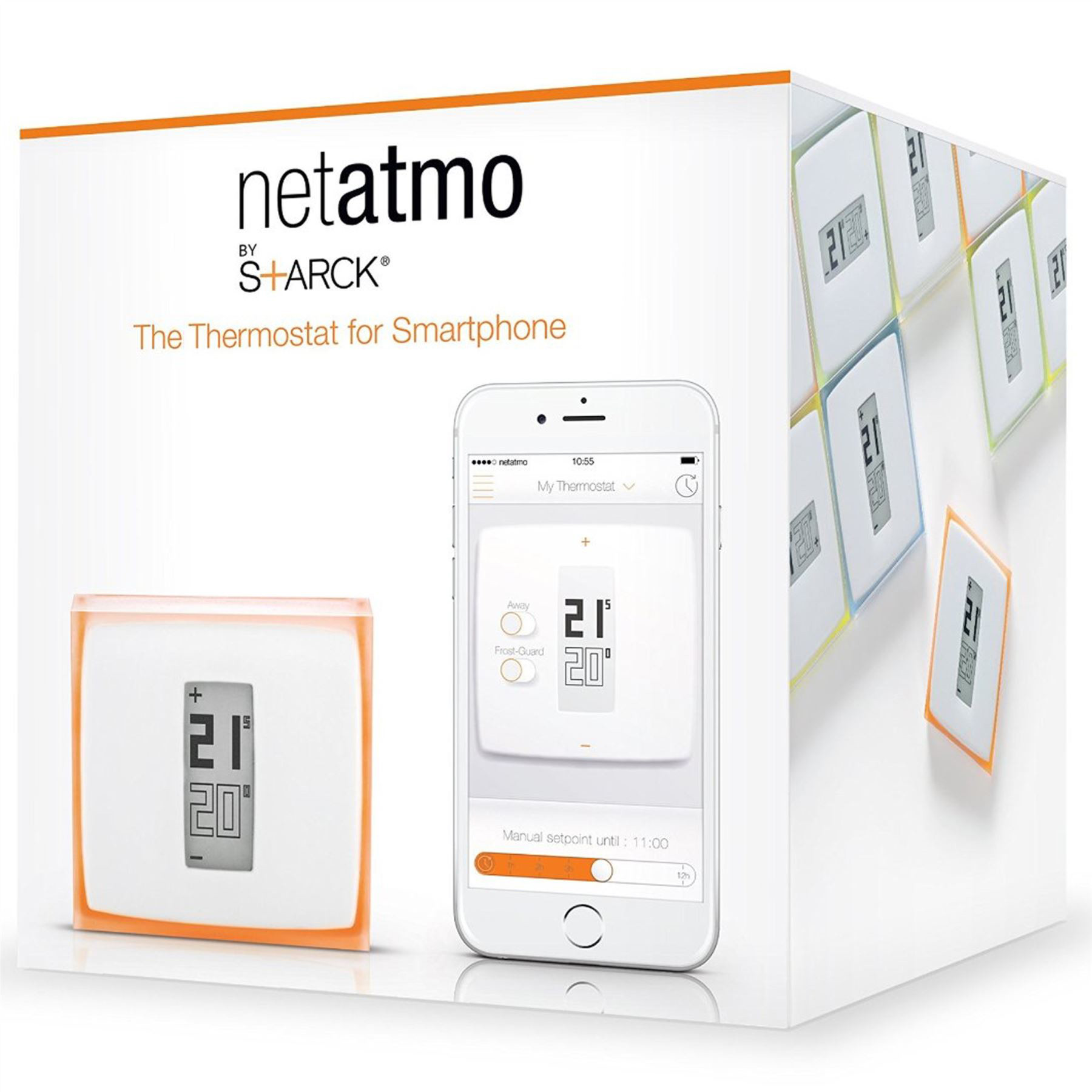 Netatmo Thermostat termostaat RF Poolläbipaistev, Valge