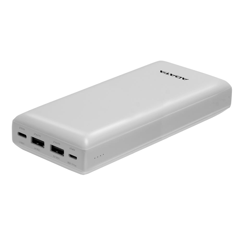 ADATA POWER BANK USB 20000MAH WHITE/PBC20-WH