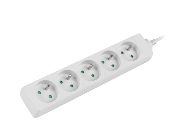 LANBERG POWER STRIP 1.5M WHITE, 5X 230V PL