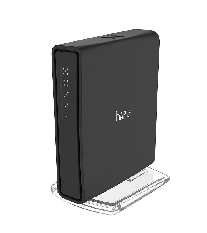 Access Point hAP AC2, RBD52G-5HacD2HnD-TC, 802.11ac, 10/100/1000 Mbit/s, Ethernet LAN (RJ-45) ports 5, Mesh Support No, MU-MiMO Yes, No mobile broadband, Antenna type Internal, 12 month(s)