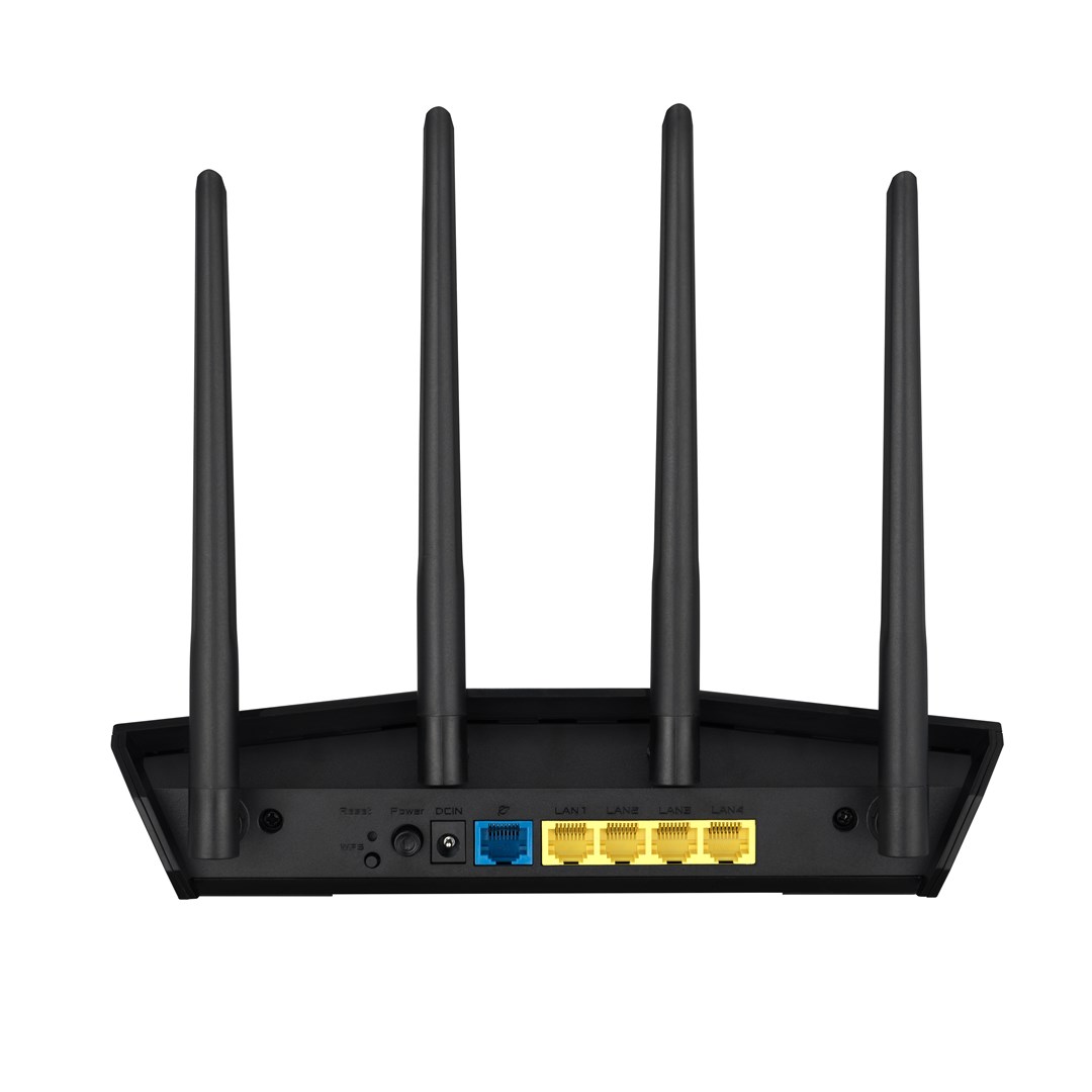 ASUS Ruuter, Mesh, Wi-Fi 5, Wi-Fi 6, IEEE 802.11a/b/g, IEEE 802.11n, 1 WAN, 4x10/100/1000M, antennide arv 4, RT-AX57