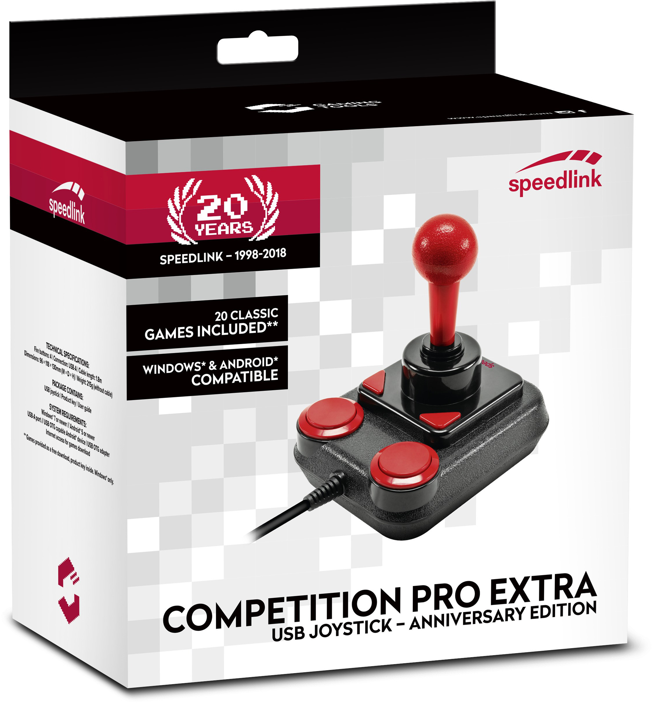 Speedlink joystick Competition Pro Extra (SL-650212-BKRD)