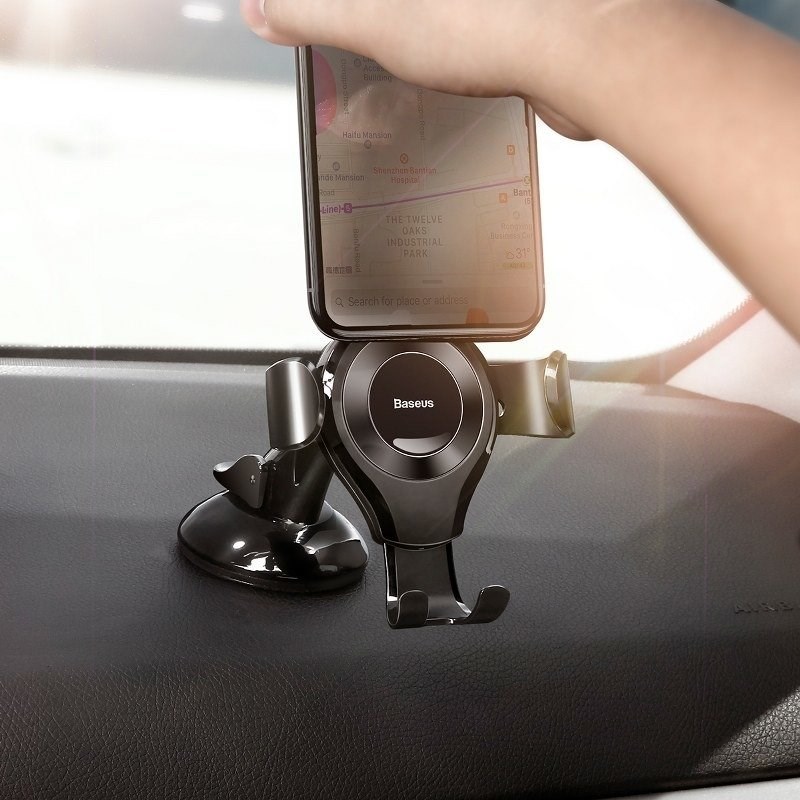 Gravity car mount Baseus Osculum for phone (black)