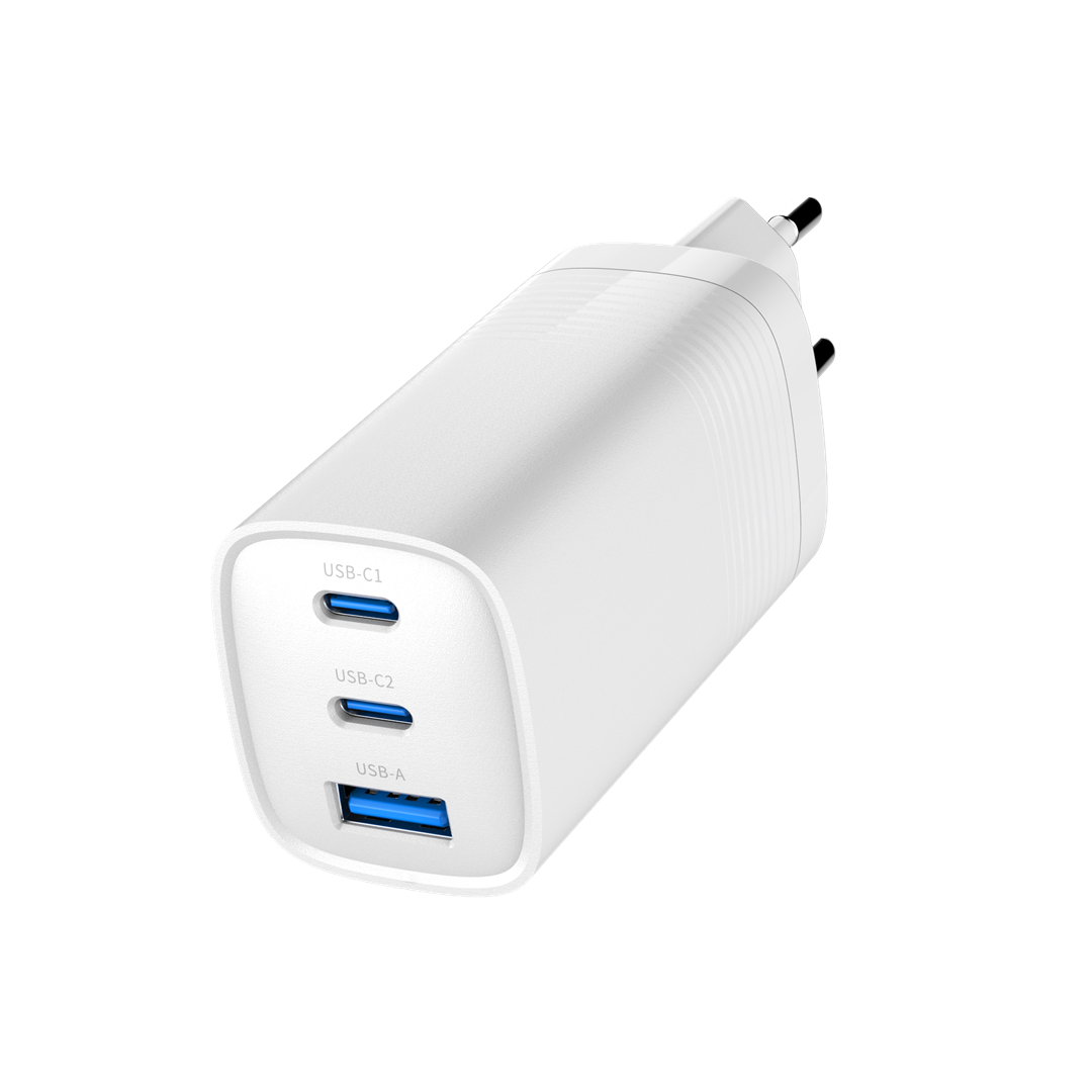 GEMBIRD 3-port 65W GaN USB fast charger