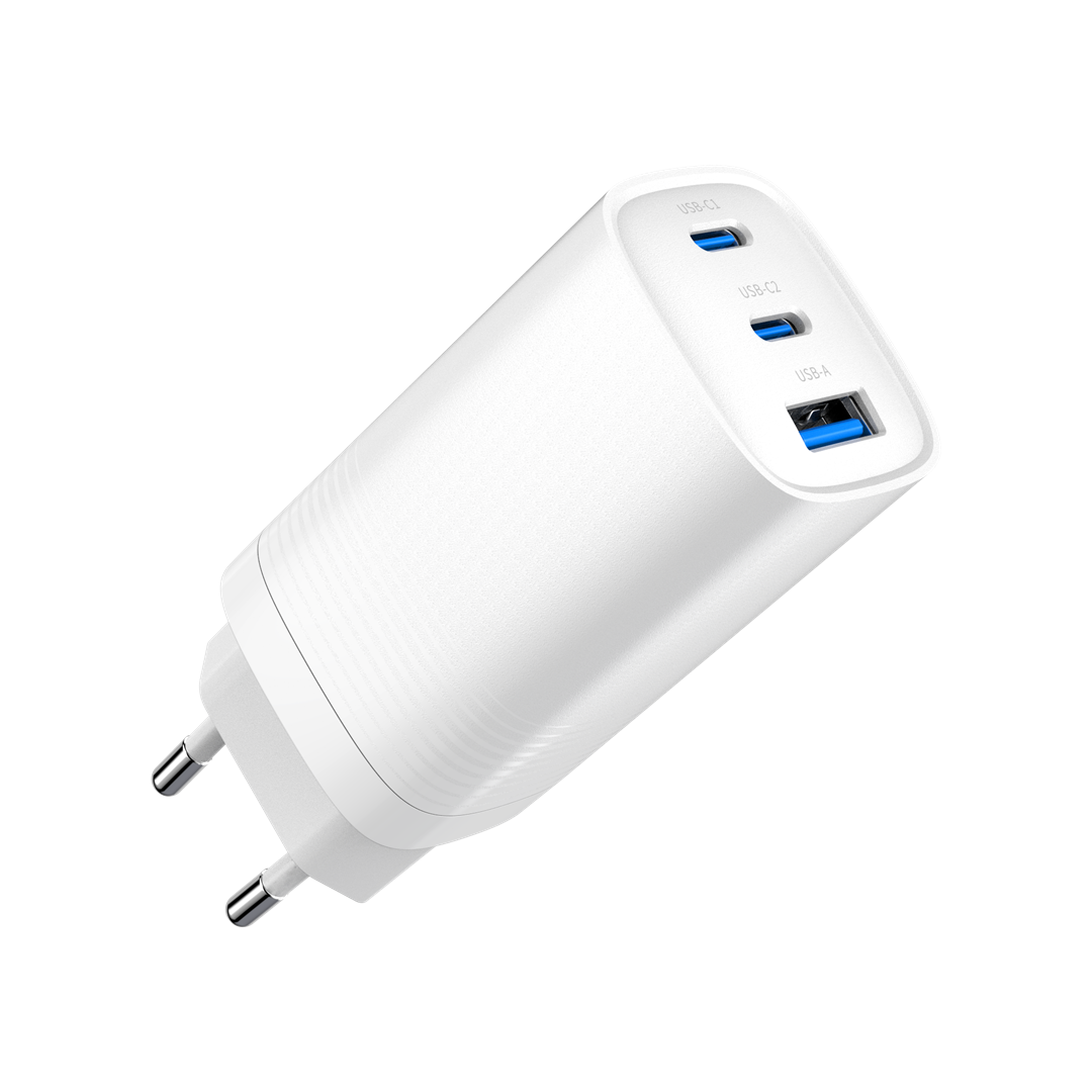 GEMBIRD 3-port 65W GaN USB fast charger