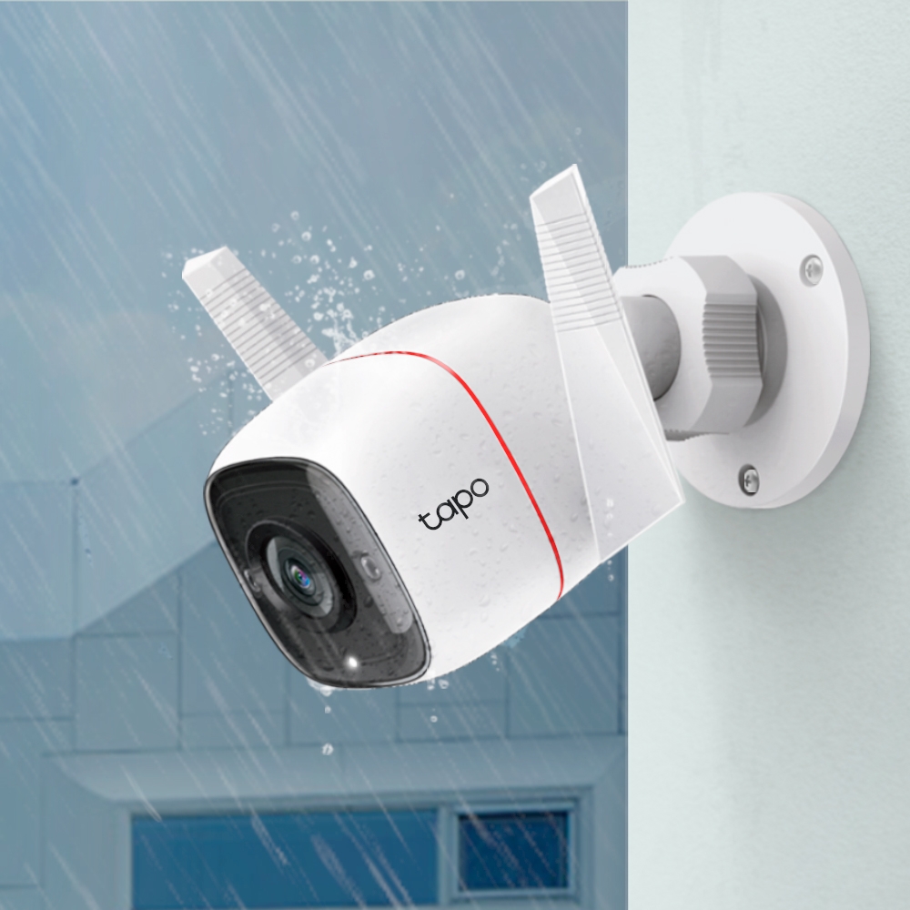 TP-LINK, Outdoor Security Wi-Fi Camera, TC65, Bullet, 3 MP, 3.89 mm/F2.2, H.264, Micro SD, Max. 128GB