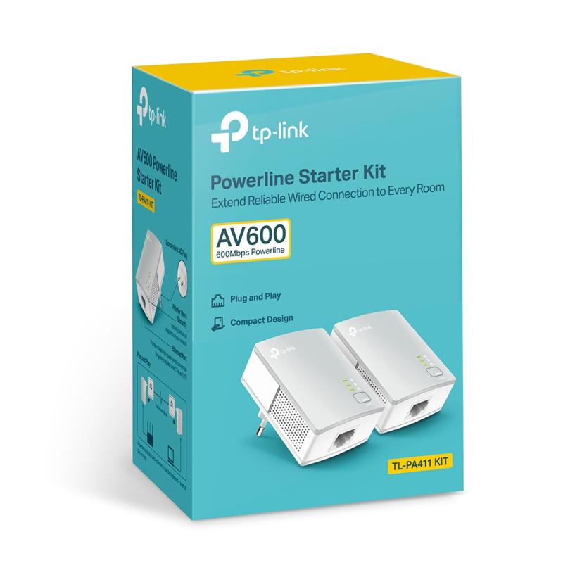 TP-LINK TPLINK Power-LAN PowerLAN TL-PA411 TLPA411 KIT (TL-PA411 KIT)