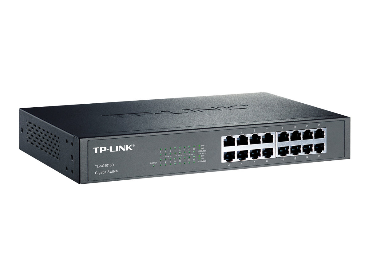 TP-LINK 16port Gigab. ECO-Switch 19in