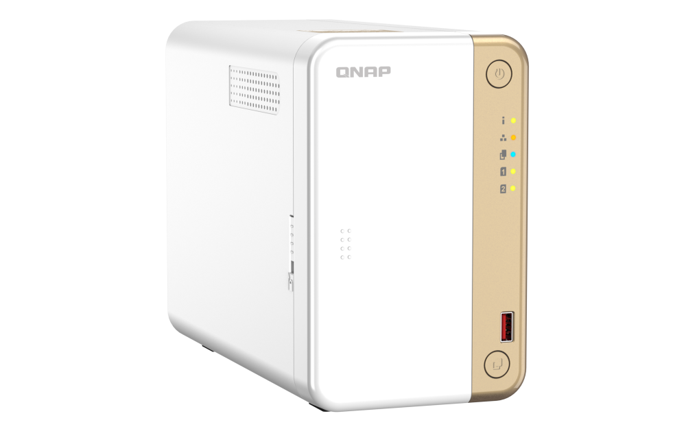 QNAP, 2-Bay desktop NAS, TS-262-4G, Intel Celeron, N4505 2-core, Processor frequency 2.9 GHz, 4 GB