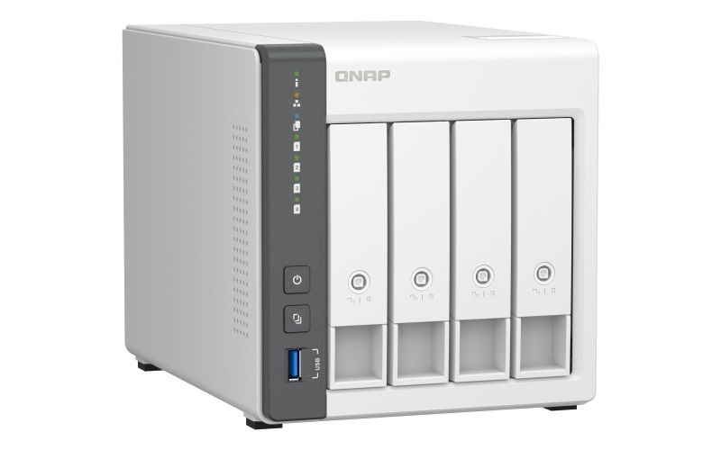 QNAP, 4 Bay ARM, TS-433-4G, Cortex-A55, ARM 4-core, Processor frequency 2.0 GHz, 4 GB, On board (non-expandable)