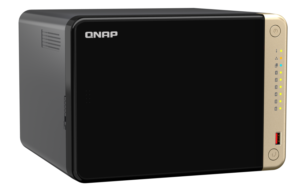 QNAP, 6-Bay desktop NAS, TS-664-8G, Intel Celeron, N5095 4-core, Processor frequency 2.9 GHz, 8 GB, DDR4