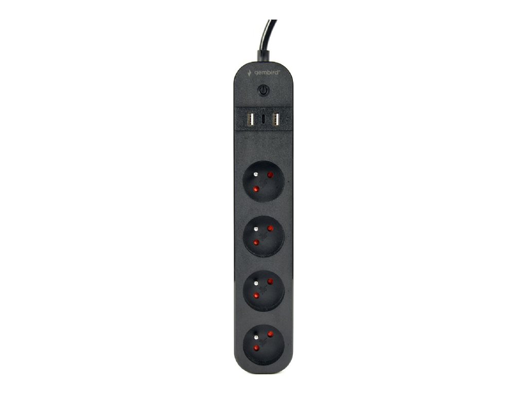 GEMBIRD Smart power strip with USB charg