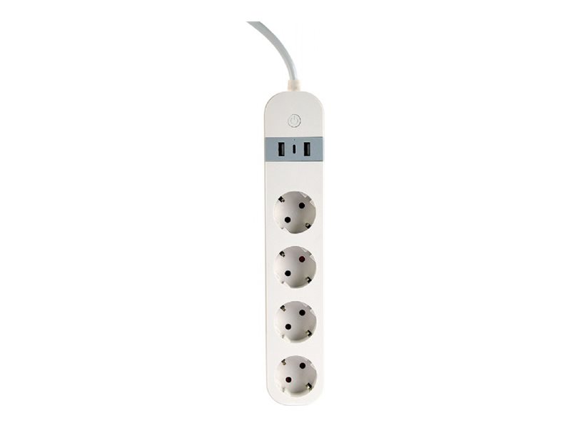 GEMBIRD Smart power strip with USB charg