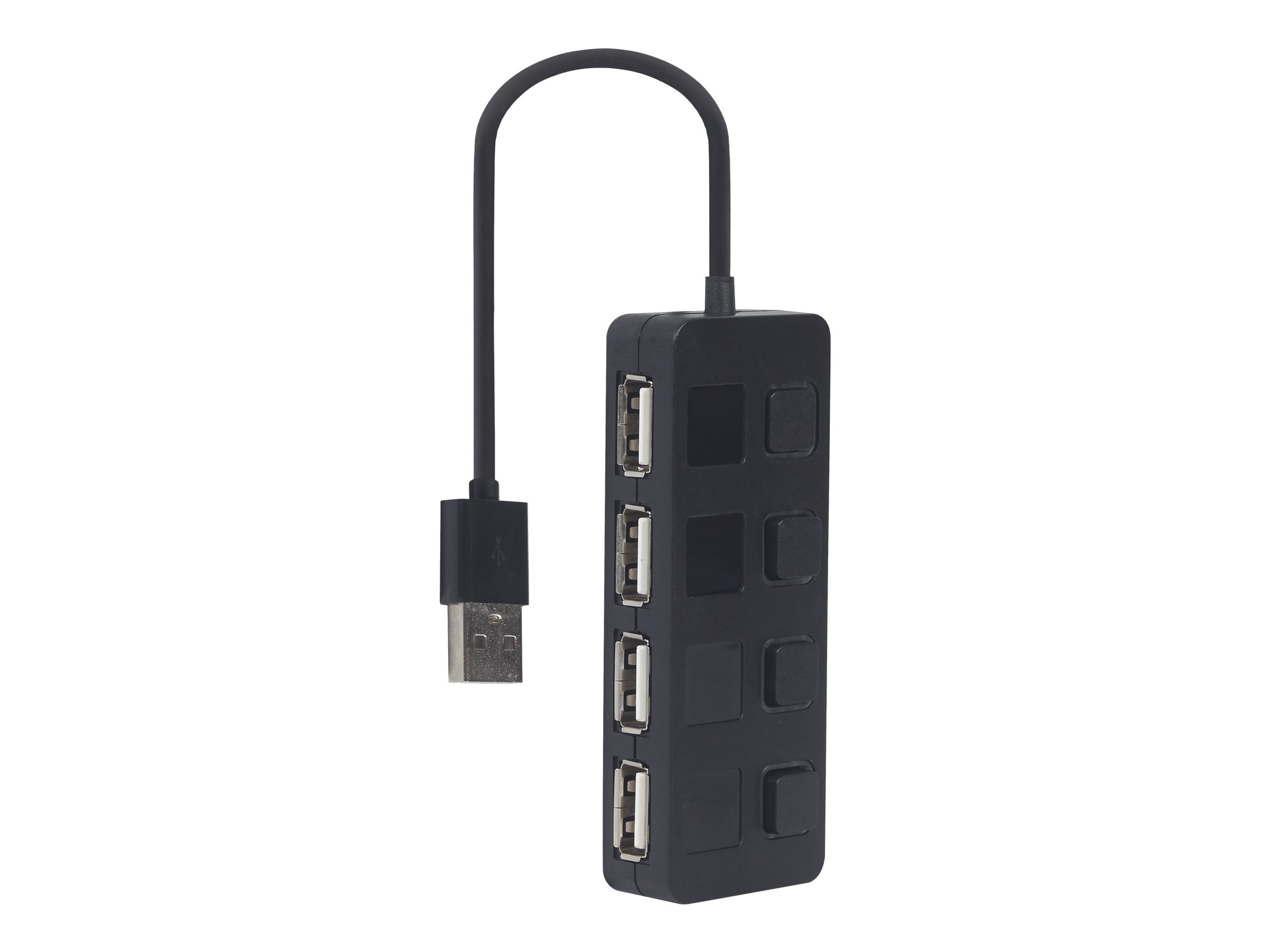 GEMBIRD USB 2.0 4-port hub with switches