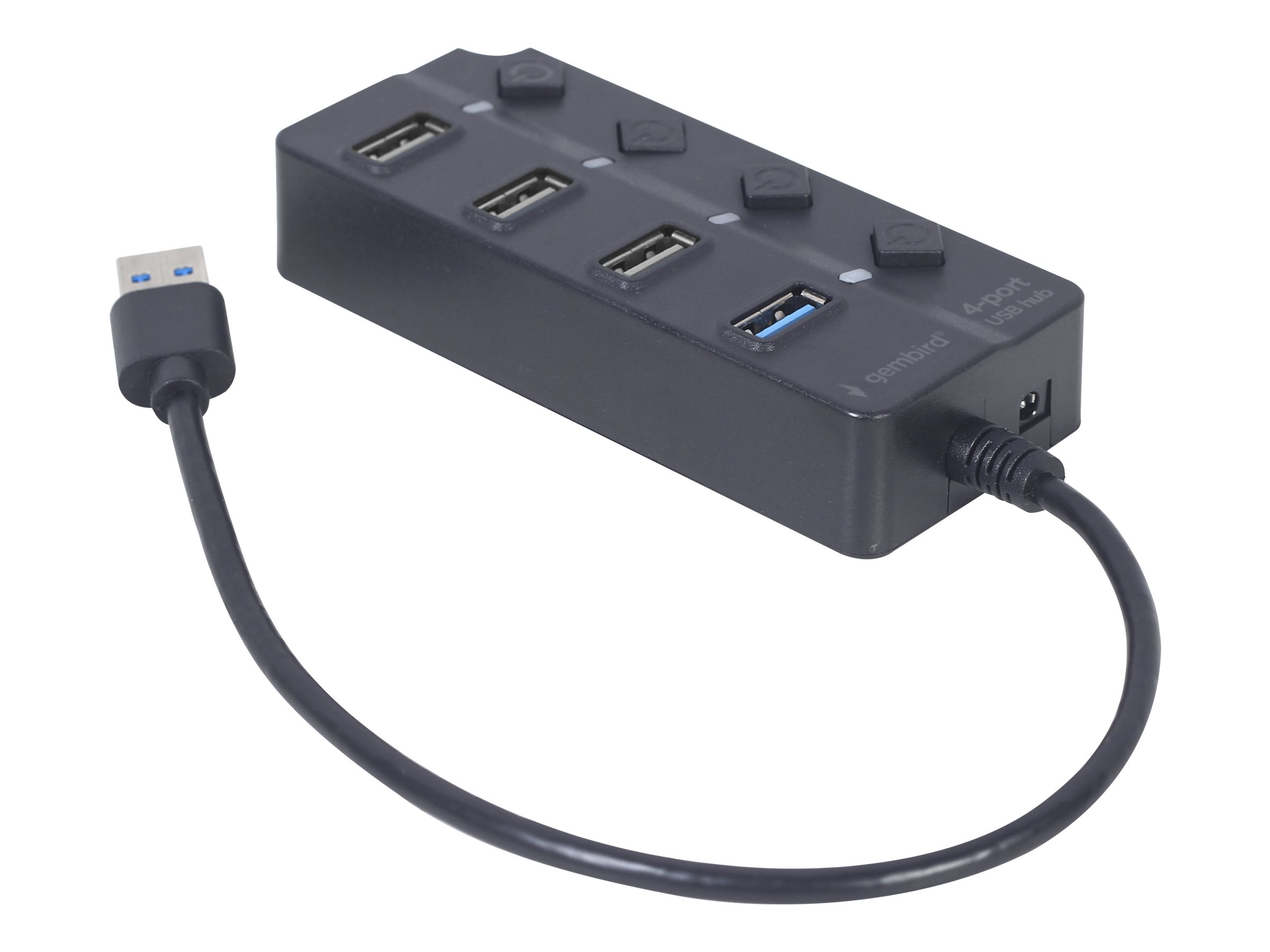 GEMBIRD 4-port USB HUB black