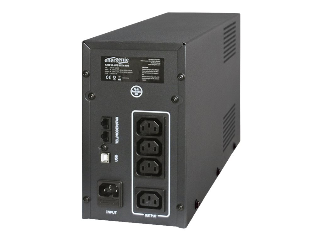 Gembird UPS-PC-1202AP uninterruptible power supply (UPS) Line-Interactive 1.2 kVA 720 W 4 AC outlet(s)