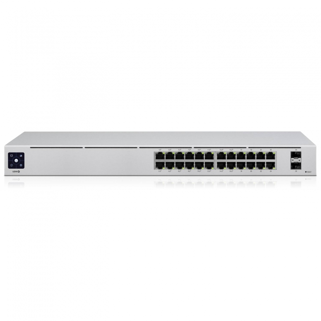 UBIQUITI Switch, USW-24-POE, Type L2, Desktop/pedestal, Rack, 24x10Base-T / 100Base-TX / 1000Base-T, 2xSFP, PoE+ ports 16, 95 Watts