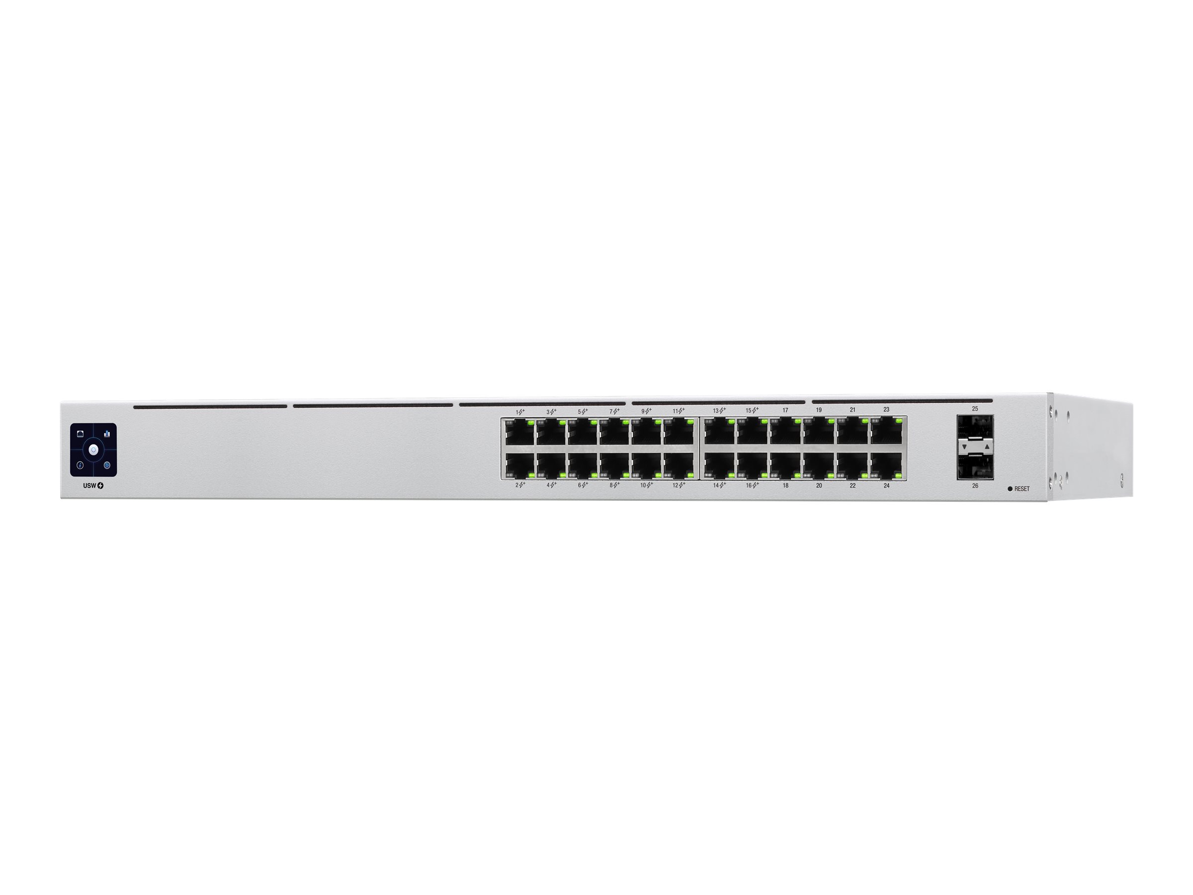 UBIQUITI Switch, USW-24-POE, Type L2, Desktop/pedestal, Rack, 24x10Base-T / 100Base-TX / 1000Base-T, 2xSFP, PoE+ ports 16, 95 Watts