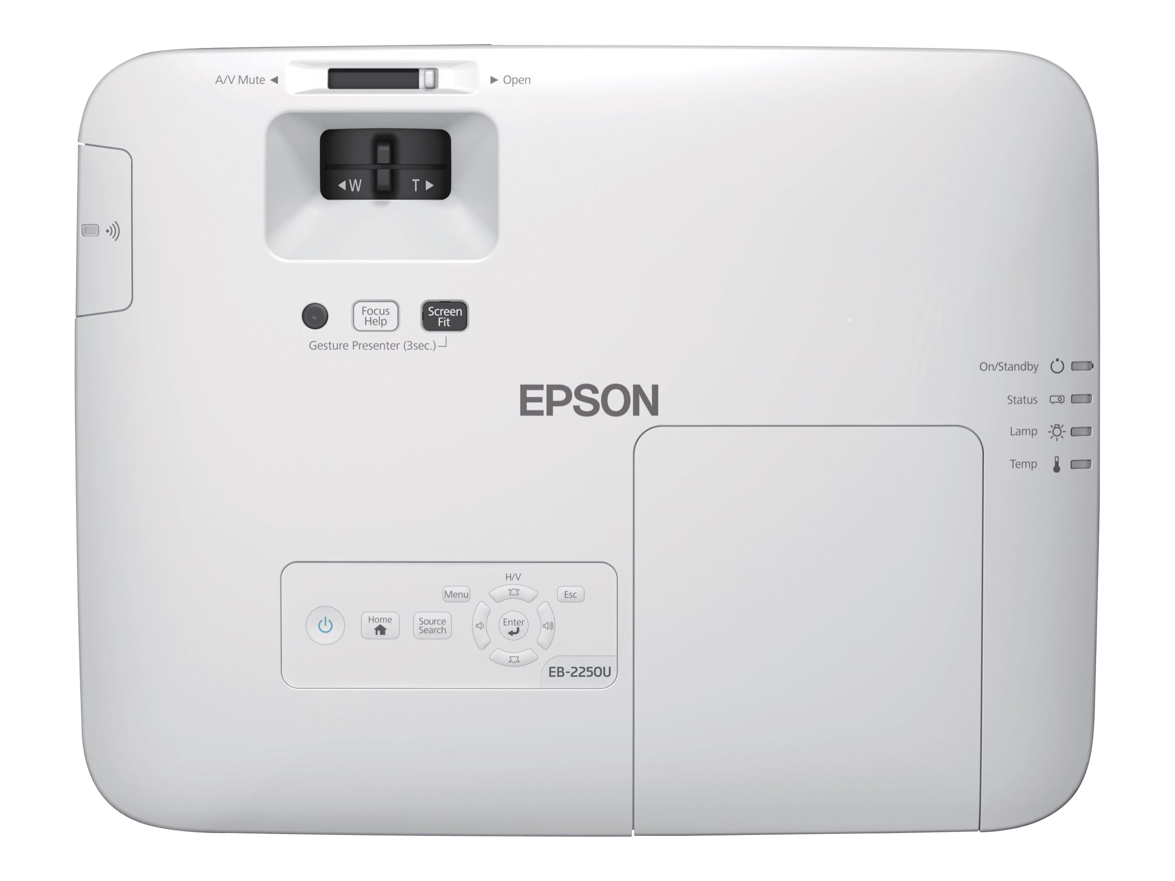 Epson, EB-2250U, WUXGA (1920x1200), 5000 ANSI lumens, 15.000:1, White, FHD, Lamp warranty 12 month(s), 3LCD