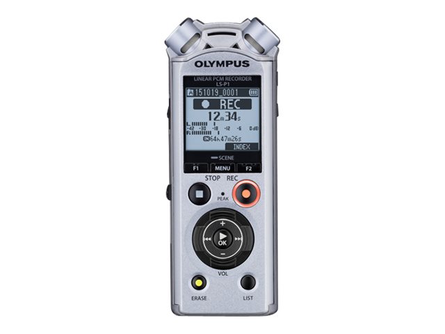 Olympus, LS-P1, LCD, Stereo, Microphone connection, 96kHz/24bit Linear PCM, Digital