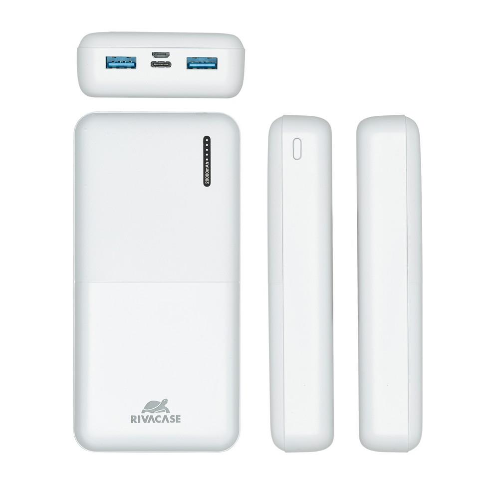 RIVACASE POWER BANK USB 20000MAH/VA2572 WHITE