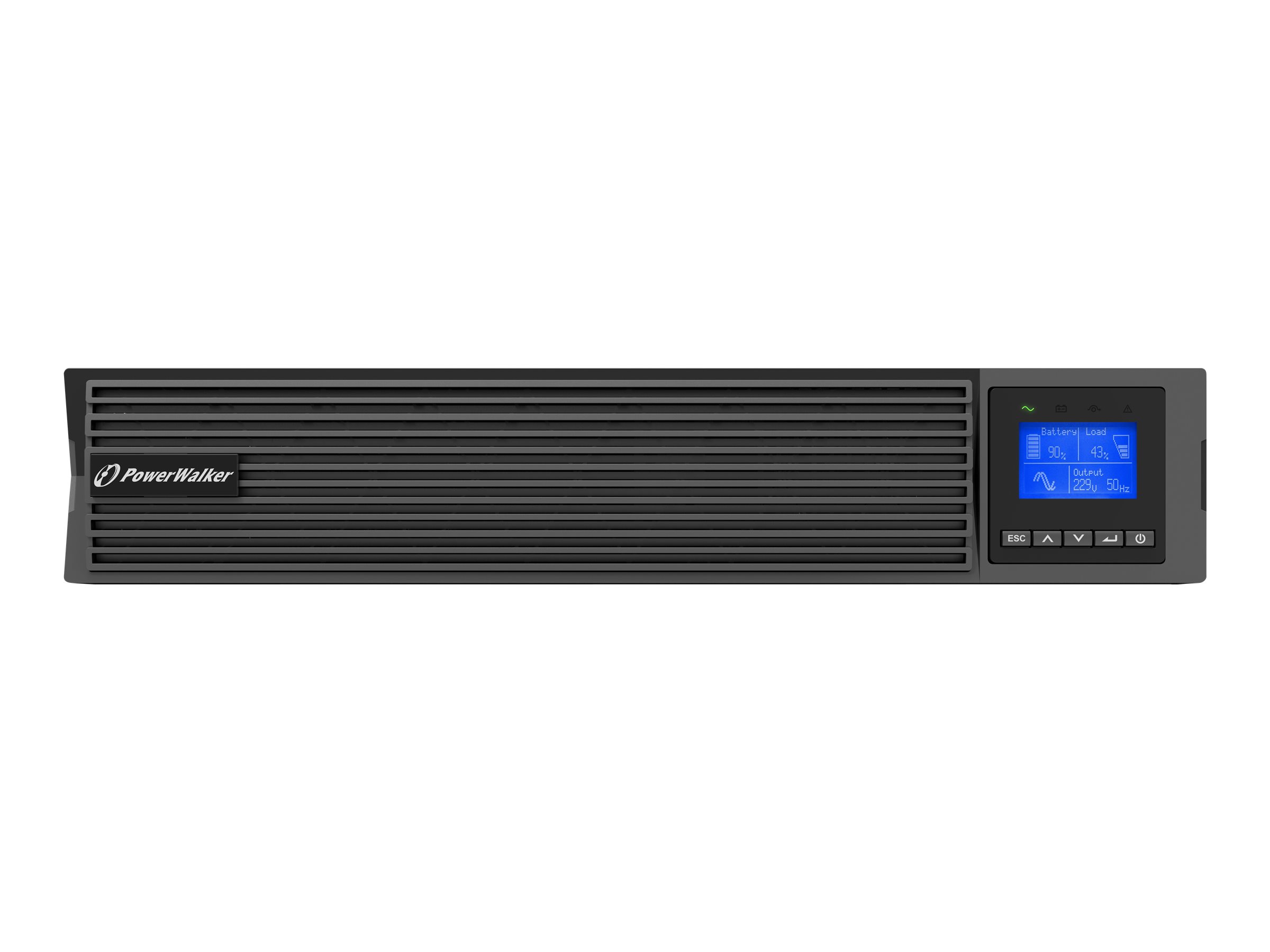 PowerWalker VFI 1500 ICR IoT Double-conversion (Online) 1.5 kVA 1500 W 8 AC outlet(s)