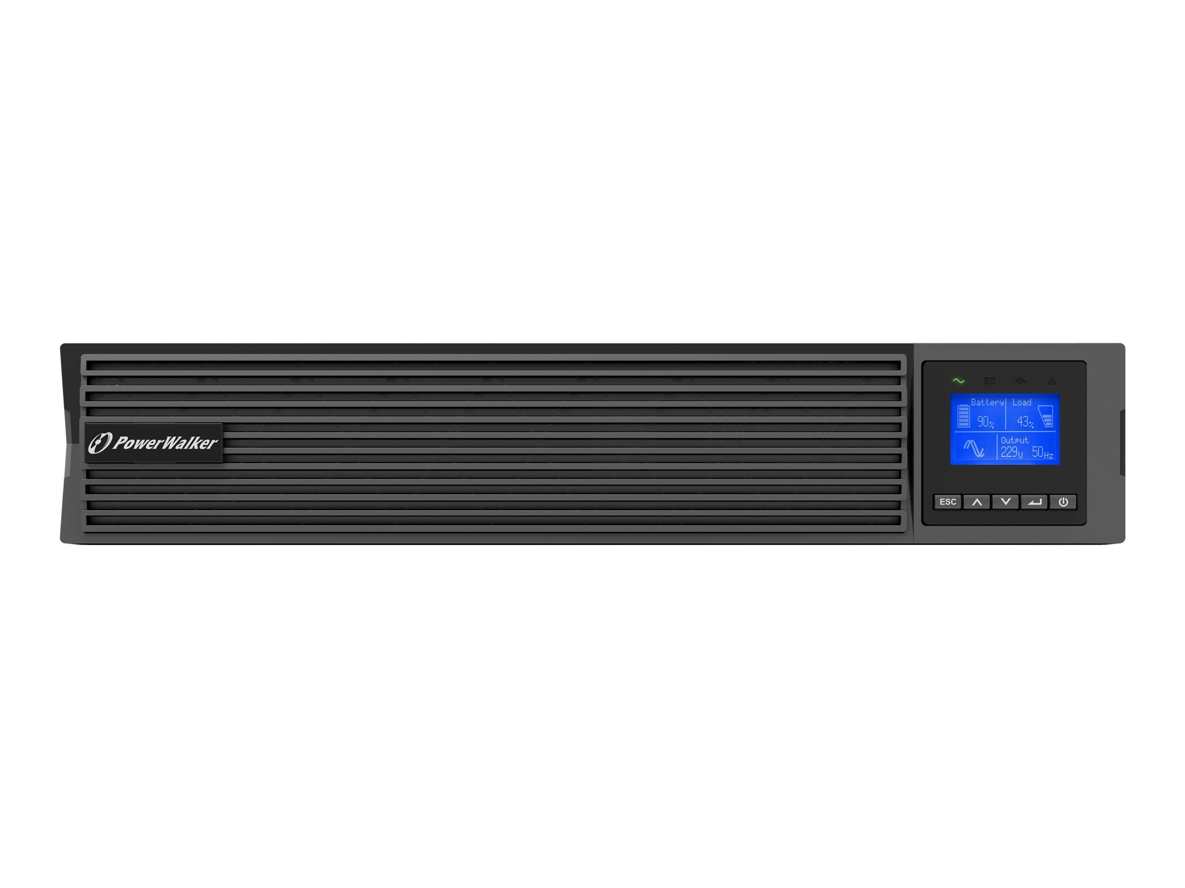 PowerWalker VFI 3000 ICR IoT Double-conversion (Online) 3 kVA 3000 W 9 AC outlet(s)