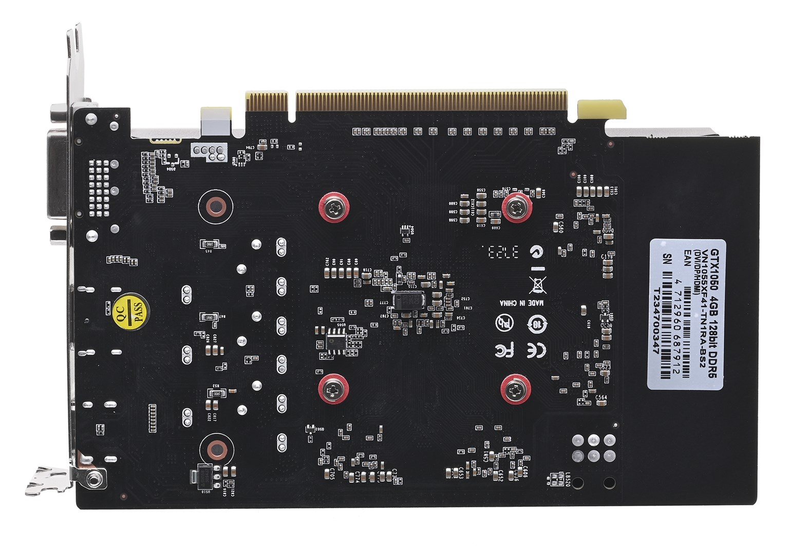 BIOSTAR Graphics Card, NVIDIA GeForce GTX 1050, 4 GB, GDDR5, 128 bit, PCIE 4.0 16x, GPU 1354 MHz, Dual Slot Fansink, 1xDVI-D, 1xHDMI, 1xDisplayPort, VN1055XF41