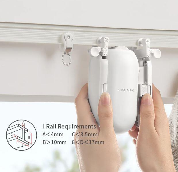 SWITCHBOT SMART HOME CURTAIN WHITE/I RAIL W0701600