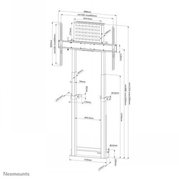 TV SET ACC WALL MOUNT/WL55-875WH1 NEOMOUNTS