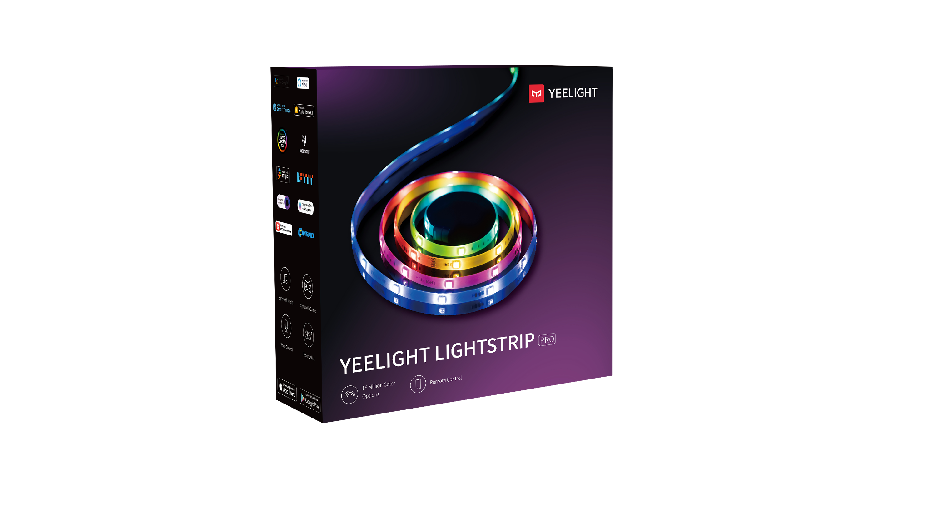 Yeelight, LED Lightstrip Pro 2m, 1.2 W, WLAN, Bluetooth