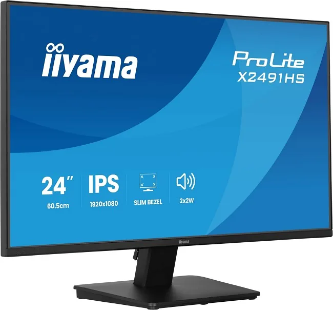 iiyama ProLite X2491H-B1 PC lamekuvar 60,5 cm (23.8″) 1920 x 1080 pikslit Full HD LCD Must