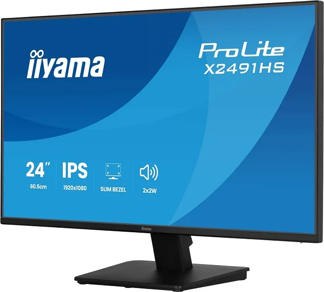 iiyama ProLite X2491H-B1 PC lamekuvar 60,5 cm (23.8″) 1920 x 1080 pikslit Full HD LCD Must