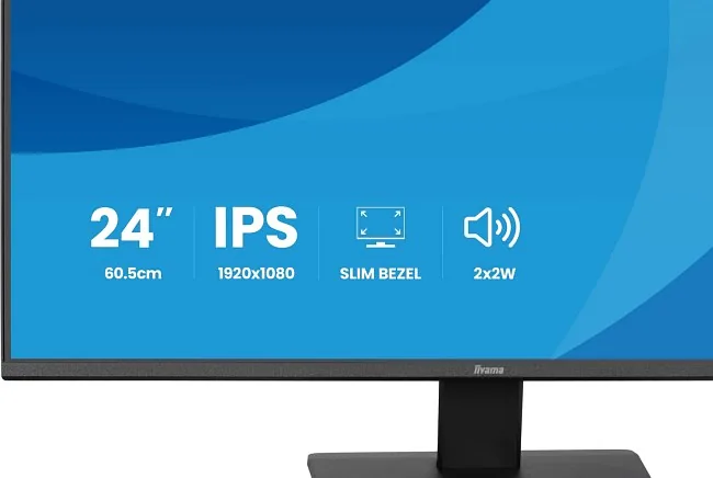 iiyama ProLite X2491H-B1 PC lamekuvar 60,5 cm (23.8″) 1920 x 1080 pikslit Full HD LCD Must