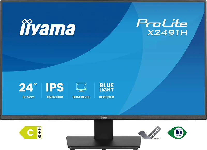 iiyama ProLite X2491H-B1 PC lamekuvar 60,5 cm (23.8″) 1920 x 1080 pikslit Full HD LCD Must