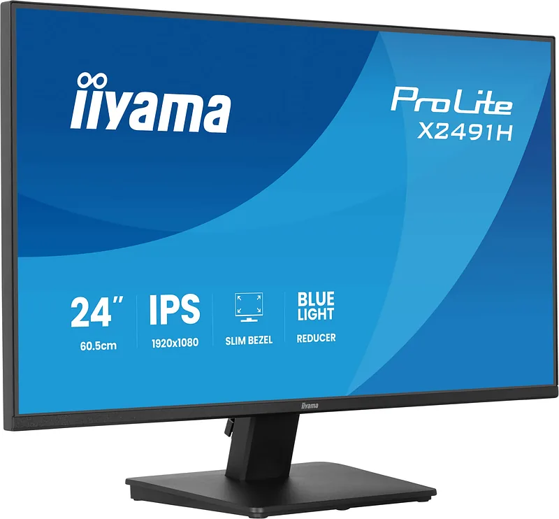 iiyama ProLite X2491H-B1 PC lamekuvar 60,5 cm (23.8″) 1920 x 1080 pikslit Full HD LCD Must